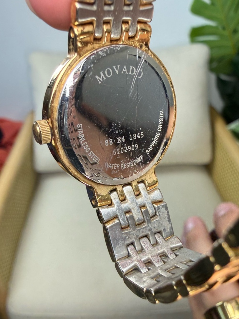 Movado Museum Black Dial Gold 88 E4 1845 Women’s Watch - Picture 5 of 5
